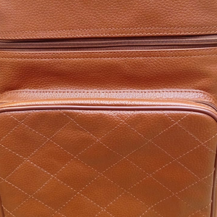 Leather School Backpack