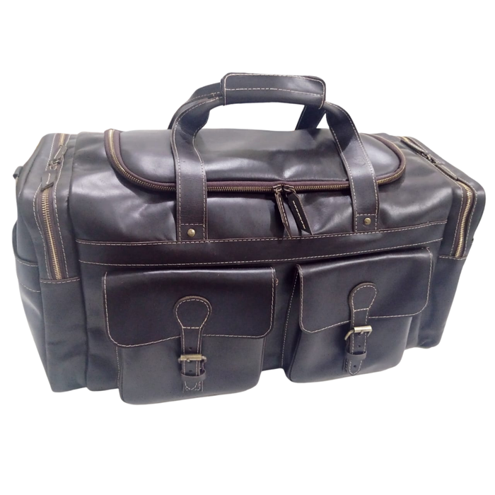 Travel Leather Duffle Bag