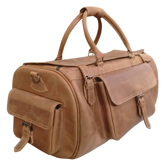 Premium Travel Leather Duffle Bag
