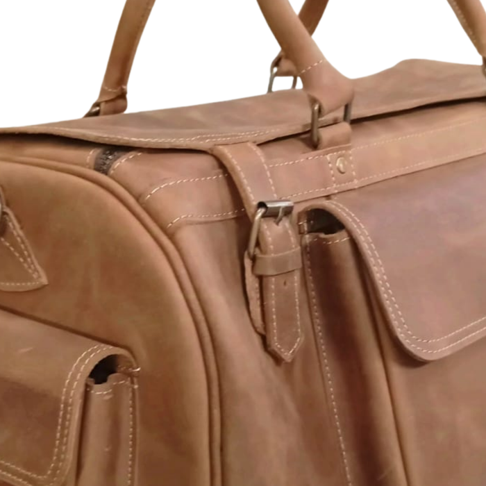 Premium Travel Leather Duffle Bag