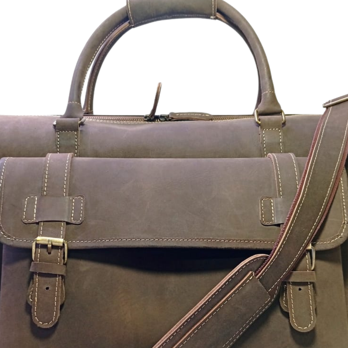 Classic Leather Duffle Bag